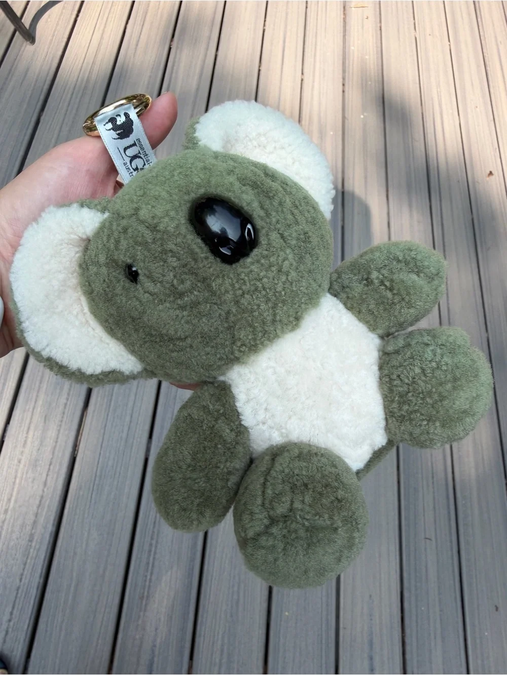 Essential UGG Australia Sheepskin Koala Plush Keychain Toy/Keyring